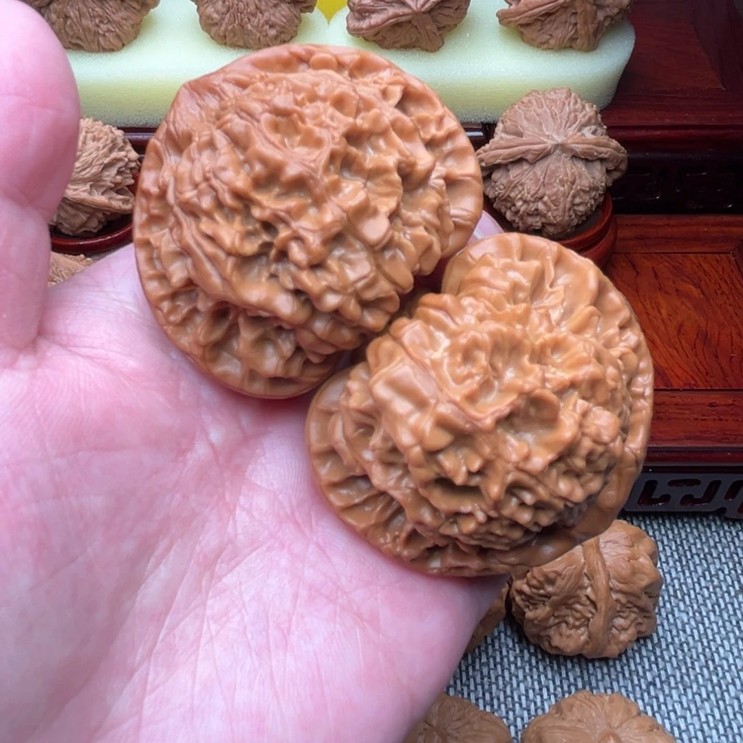 吊坠文玩核桃官帽52尺全品