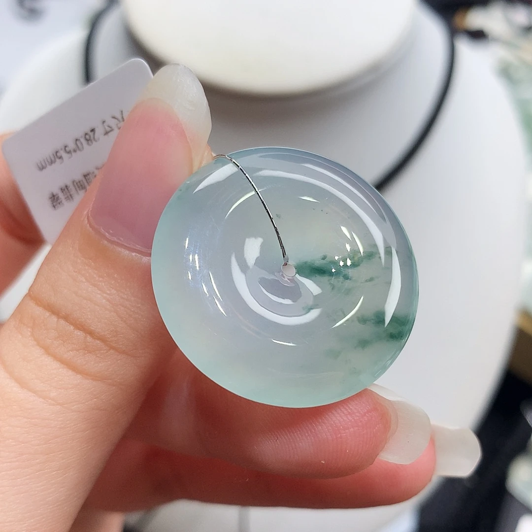 翡翠未镶嵌胸饰翡翠131，28/5.5