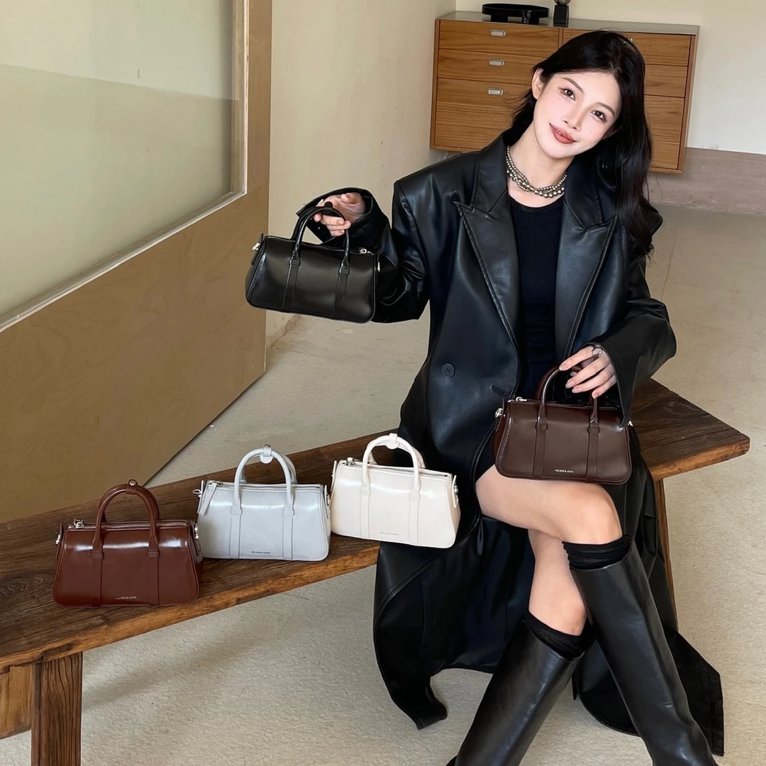 牛皮女包2025爆款枕头包轻奢时尚气质百搭单肩斜挎包