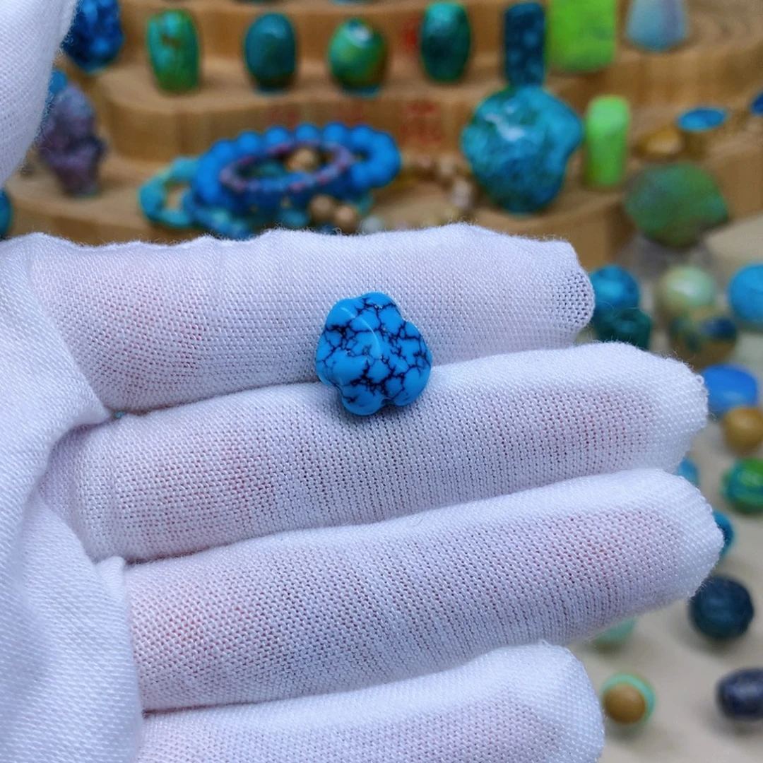 绿松石未镶嵌三彩随行