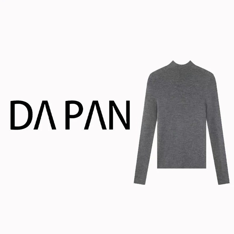 【DA PAN专属】秋冬新款半高领满分绵羊毛针织套衫94301025
