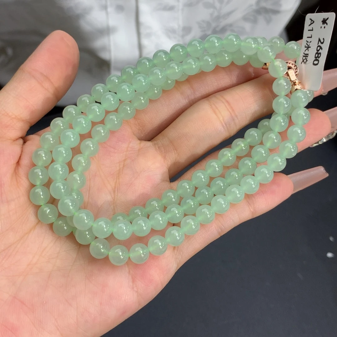 未镶嵌手串翡翠卡6冰胶晴项链