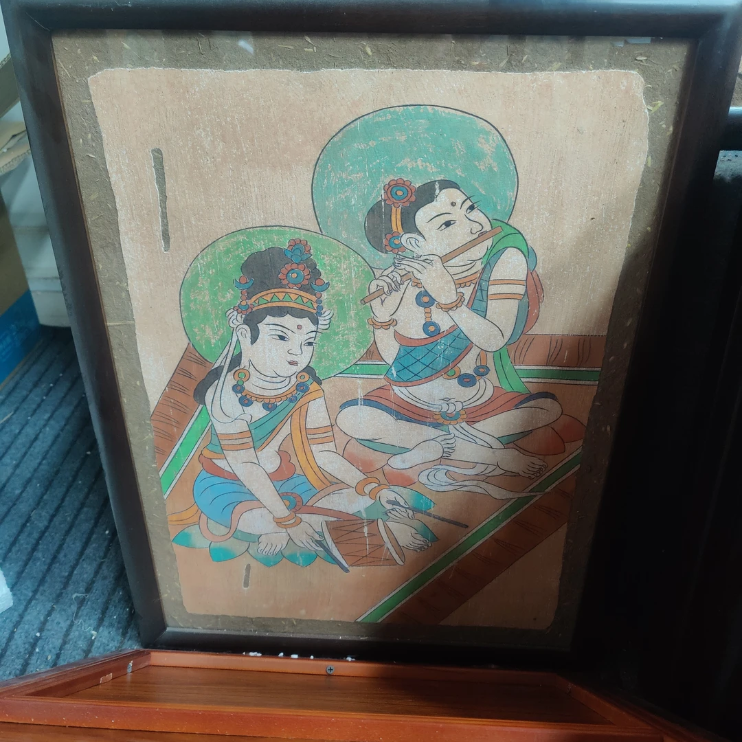 墙皮画尺寸64×49厘米
