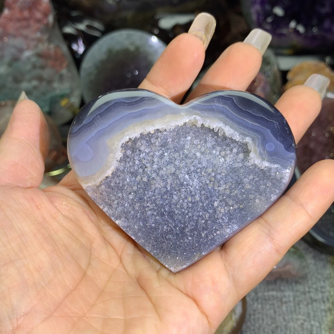 天然玛瑙水晶聚宝盆未镶嵌