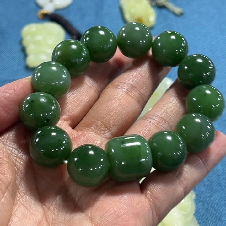 和田玉（碧玉）未镶嵌手串