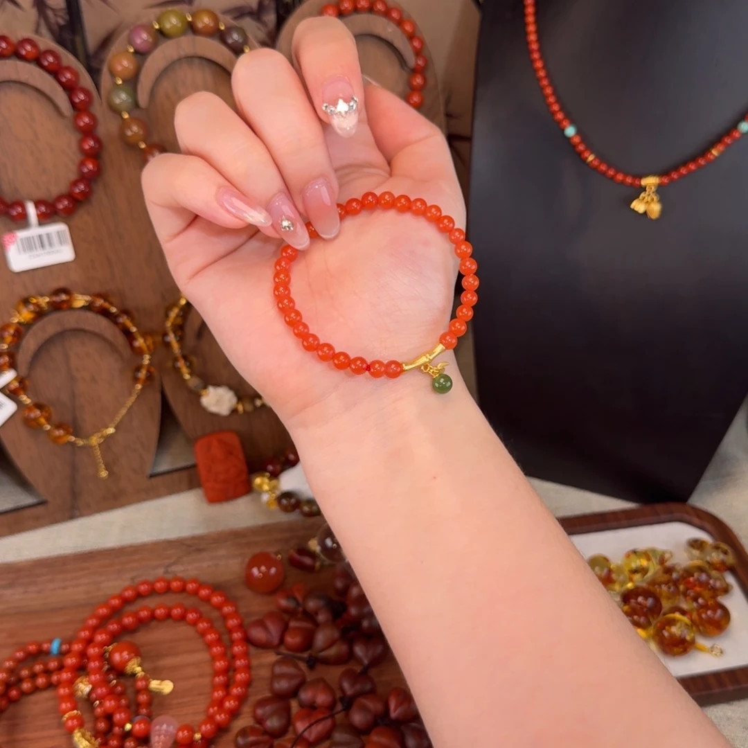 南红玛瑙未镶嵌手串