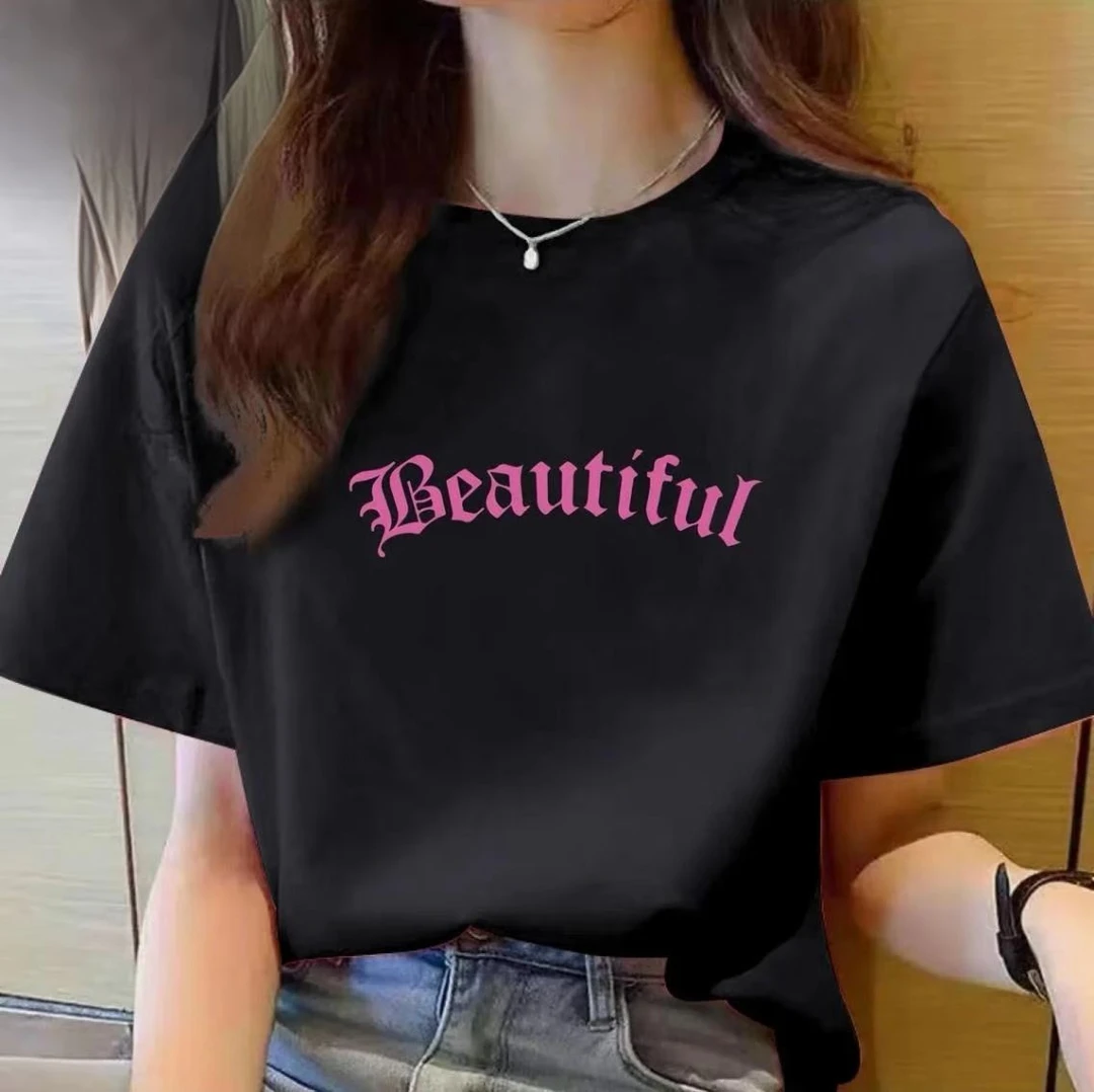 【100%纯棉】上新女款男士百搭潮流短袖t恤春夏圆领显瘦半袖白色