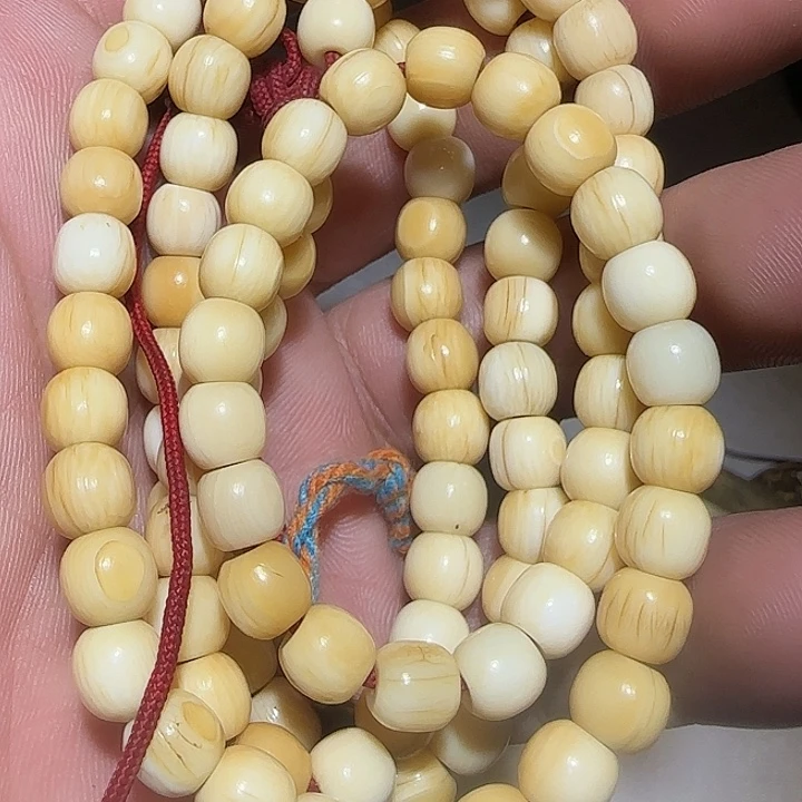 藏区老高白念珠保老漂亮