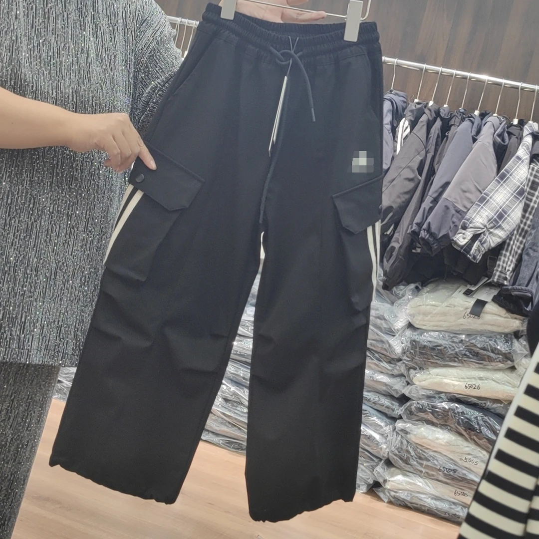 L14拼条工装裤61203