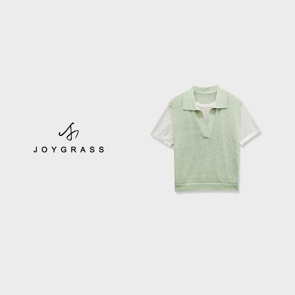 JOYGRSS【青简絮语·云纱】学院风短袖Z-05929
