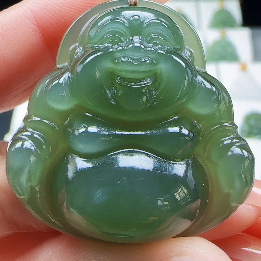 和田玉未镶嵌吊坠(赠链)