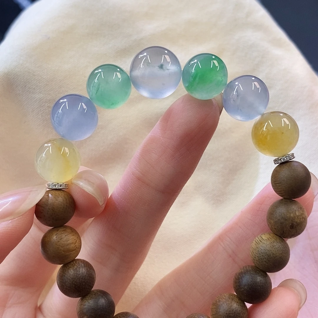 翡翠未镶嵌挂件半串特价