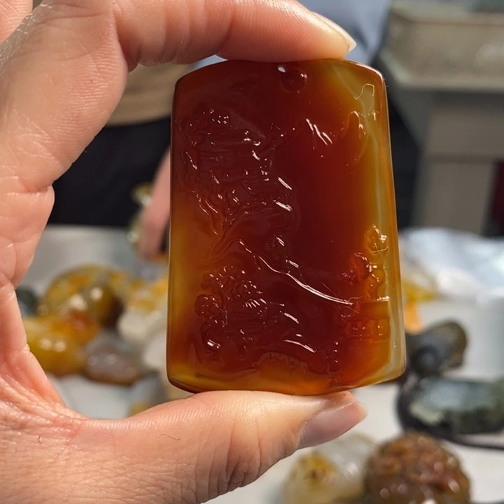 玛瑙/玉髓吊坠(不含链)未镶嵌
