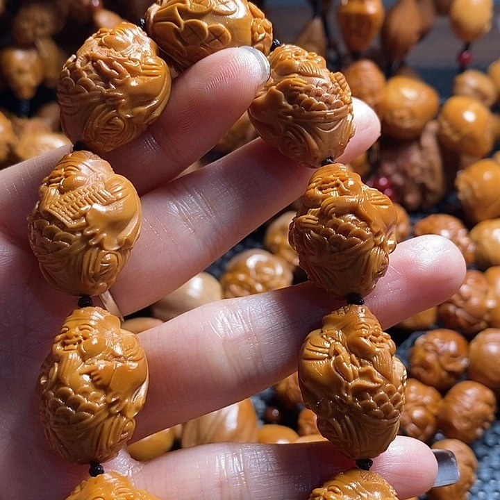 吊坠橄榄核霸气财神