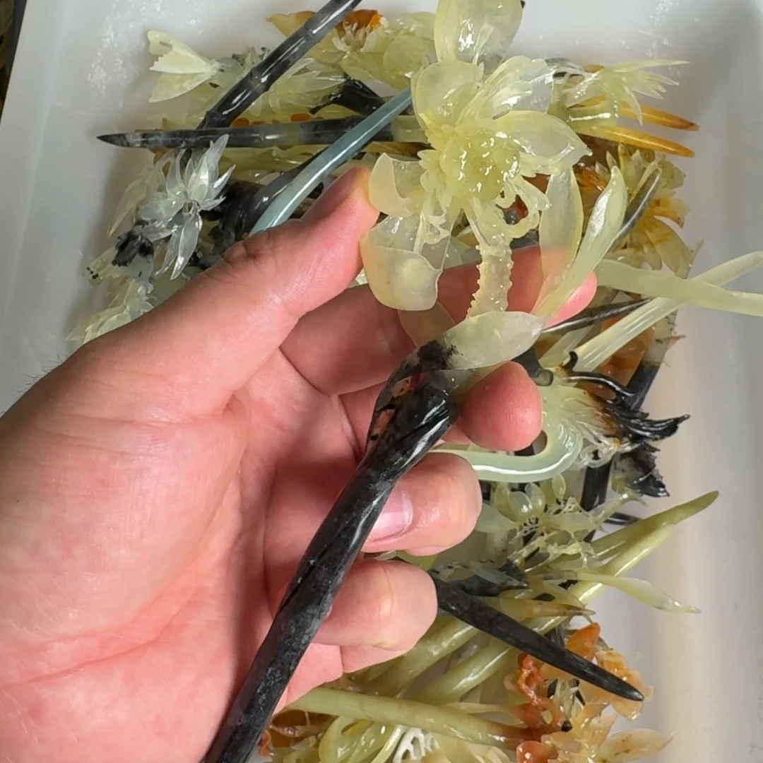 岫玉发簪未镶嵌明君玉簪贼拉好看