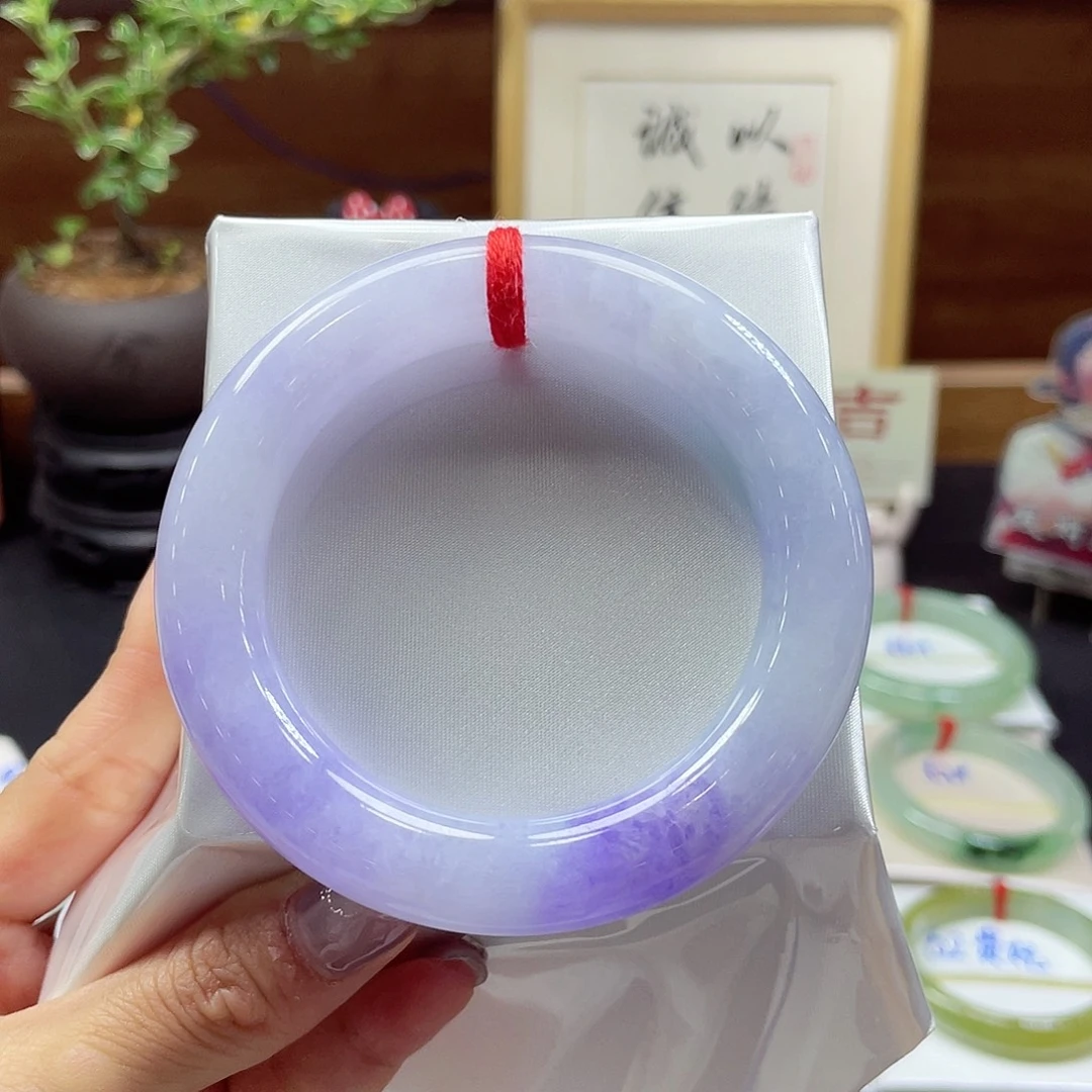 翡翠未镶嵌手镯37 号
