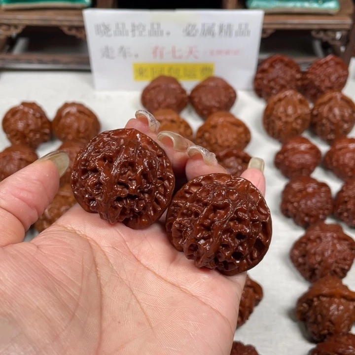 天***客吊坠文玩核桃苹果园3LXP#00#