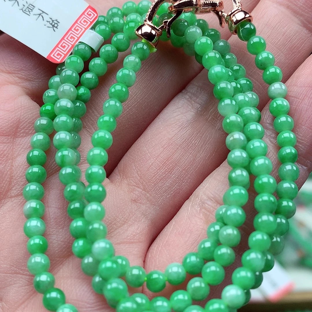 翡翠未镶嵌毛衣链