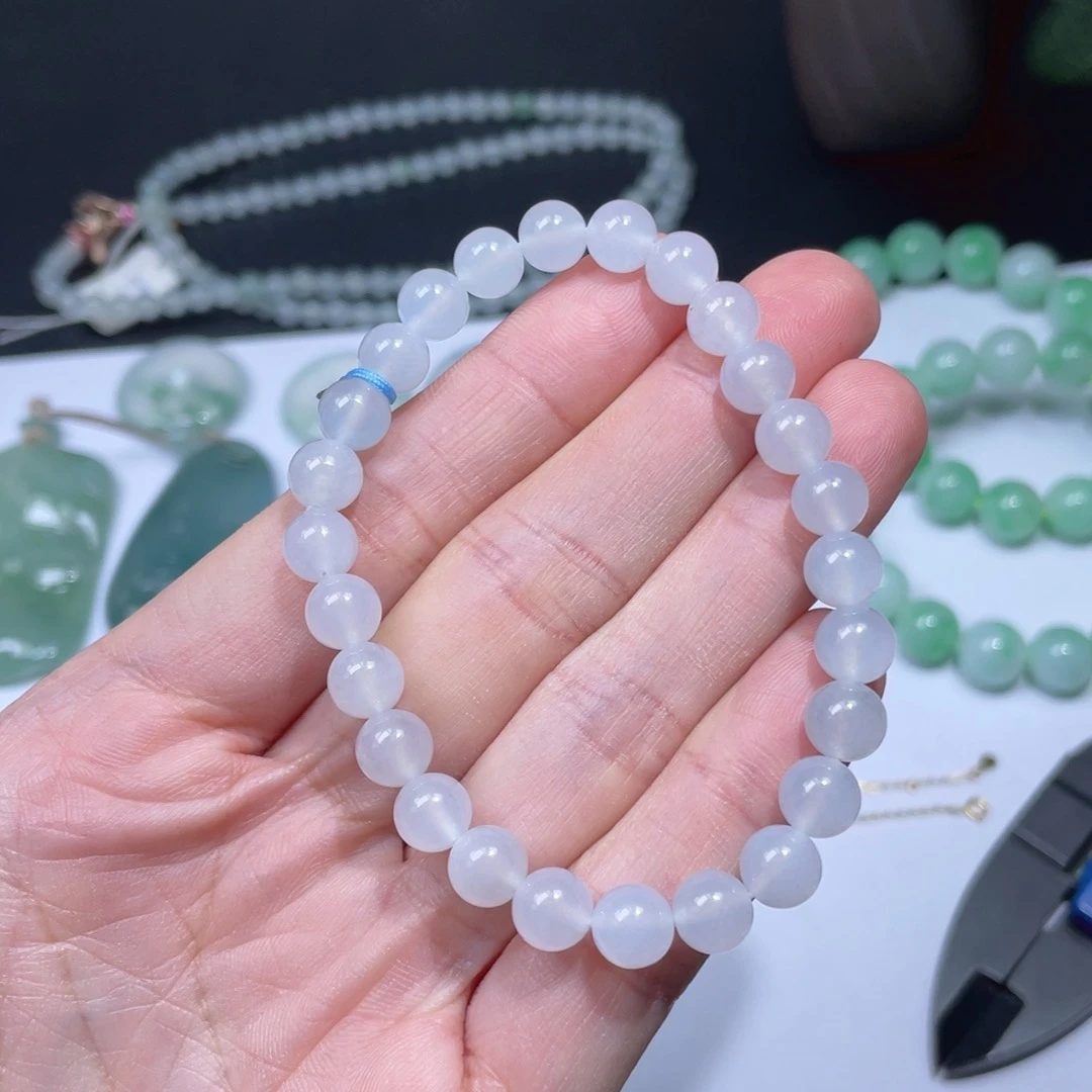 翡翠手链未镶嵌手串