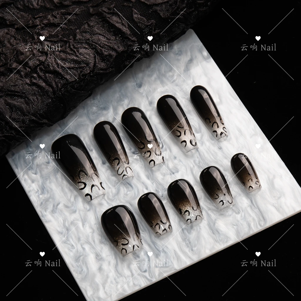 云响·Nail·「申公豹」玻璃珠猫眼纯手工穿戴甲高级气质酷girl