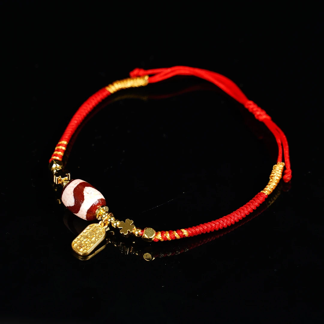 红虎牙手链单件多样性发一