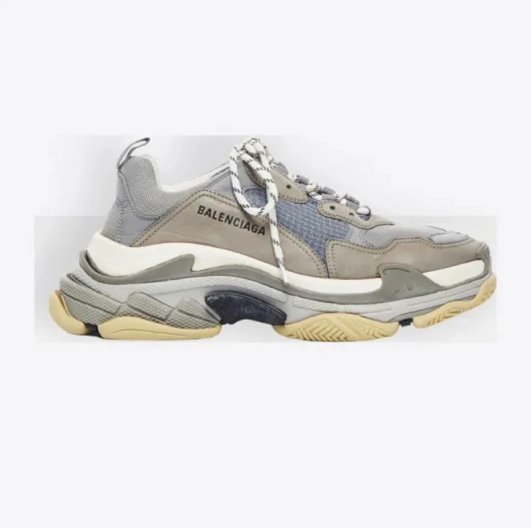 90新 Balenciaga/巴黎世家 jp915 012161 Triple 灰蓝老爹鞋 41码