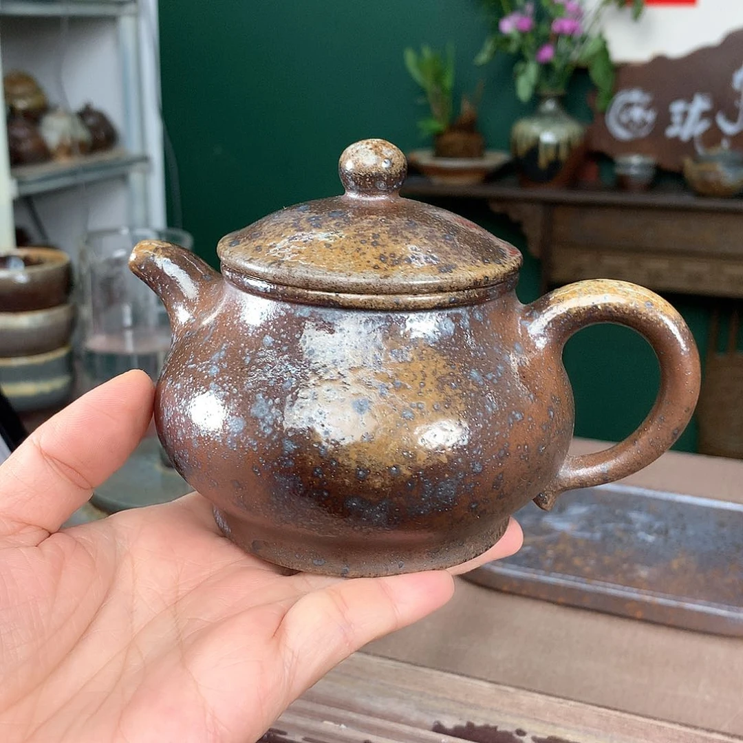 紫砂柴烧纯自然柴烧