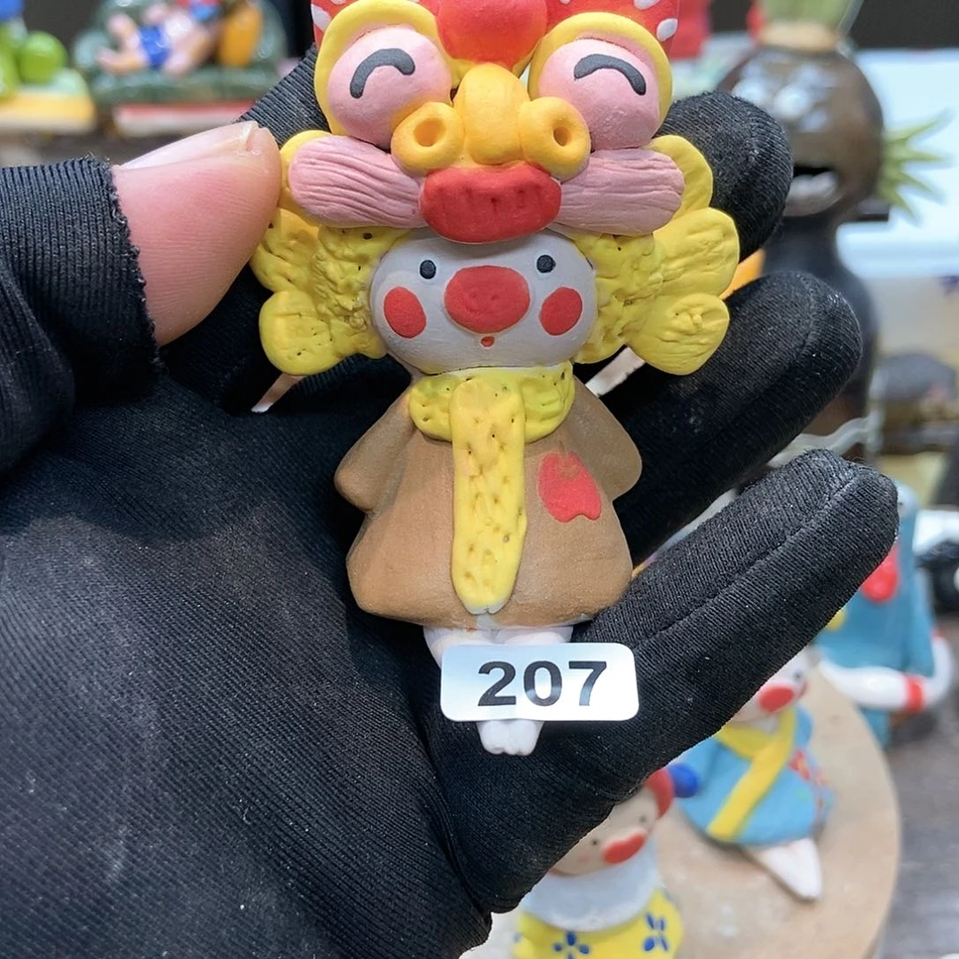 摆件月*?直播间手工抽象陶瓷摆件207