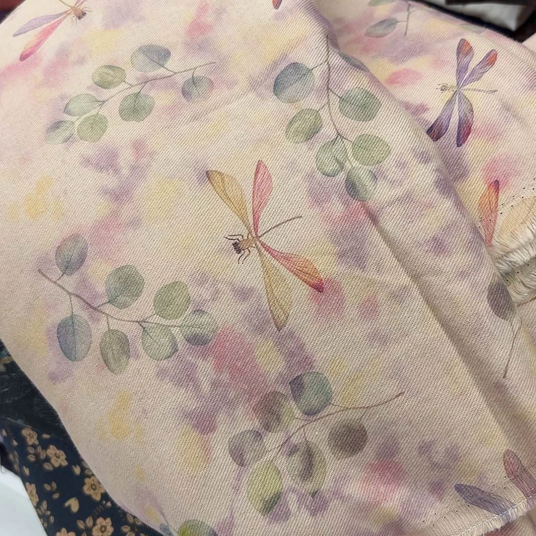 麻1.2米双层紫色亚麻