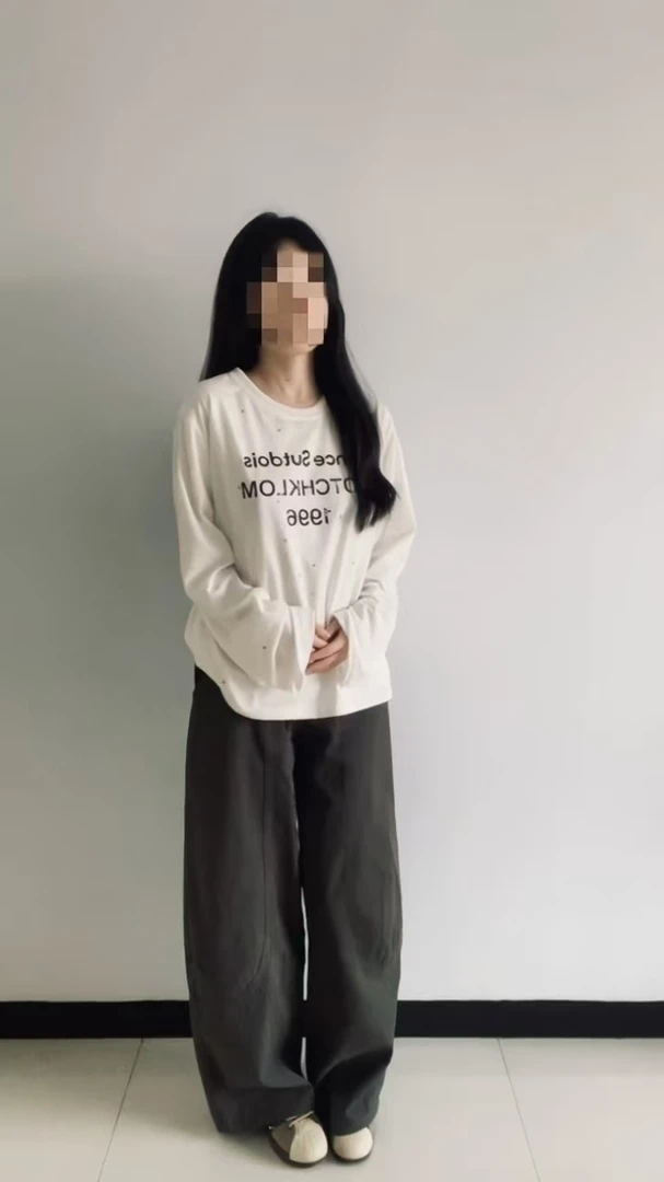 柔软字母长袖T恤内搭宽松休闲百搭上衣女打底长袖防晒罩衫夏轻薄