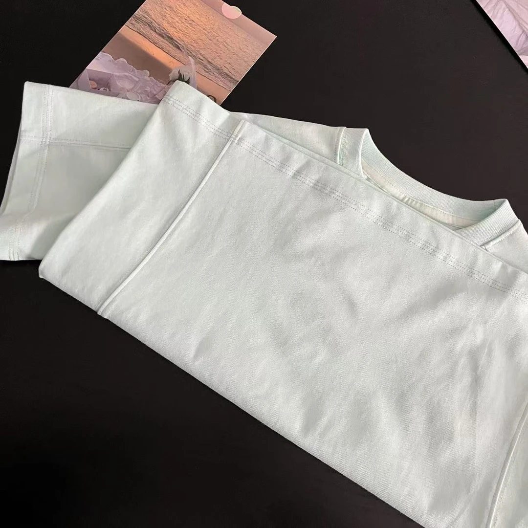 新款百搭T恤浅蓝4446沐系