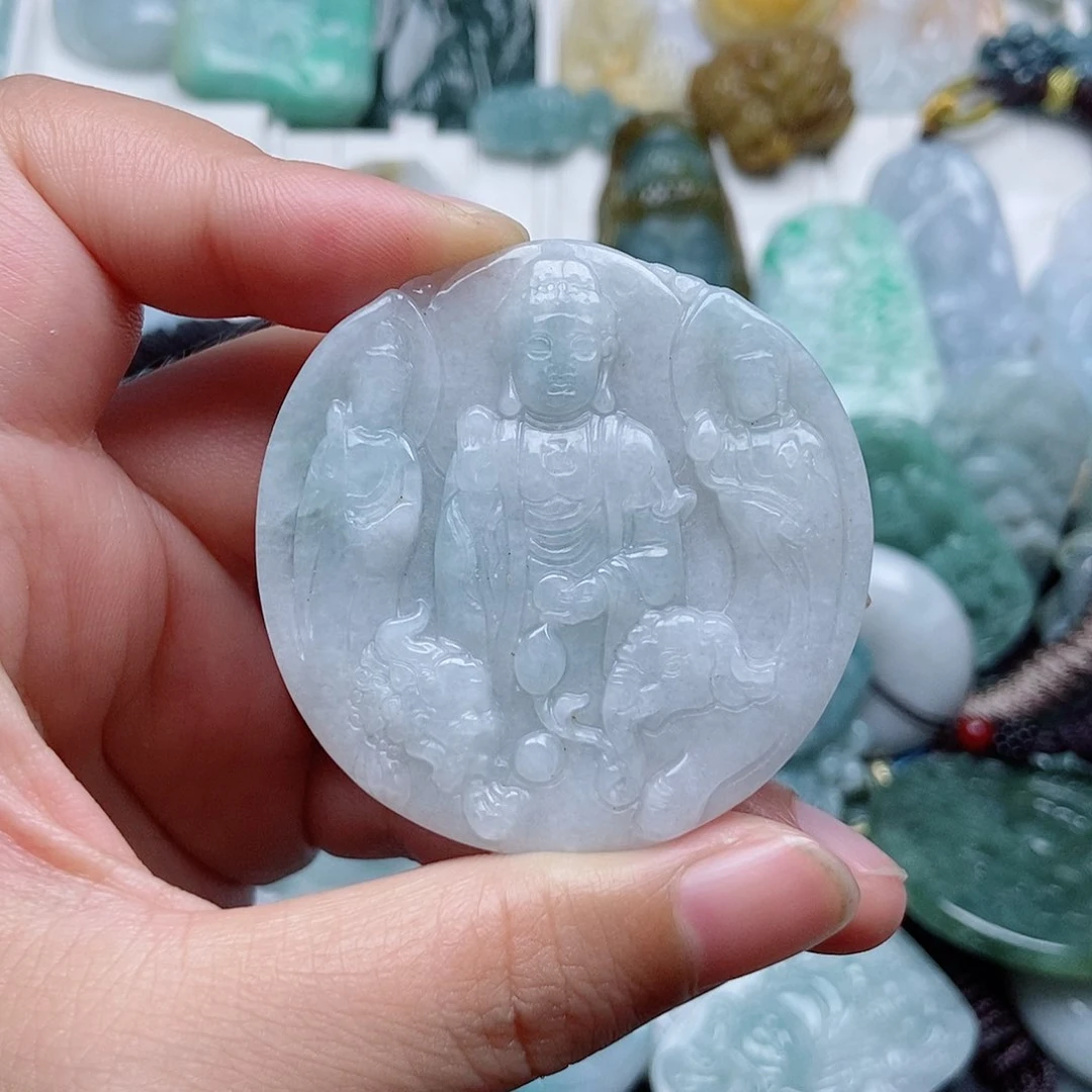 翡翠未镶嵌吊坠(不含链)翡翠