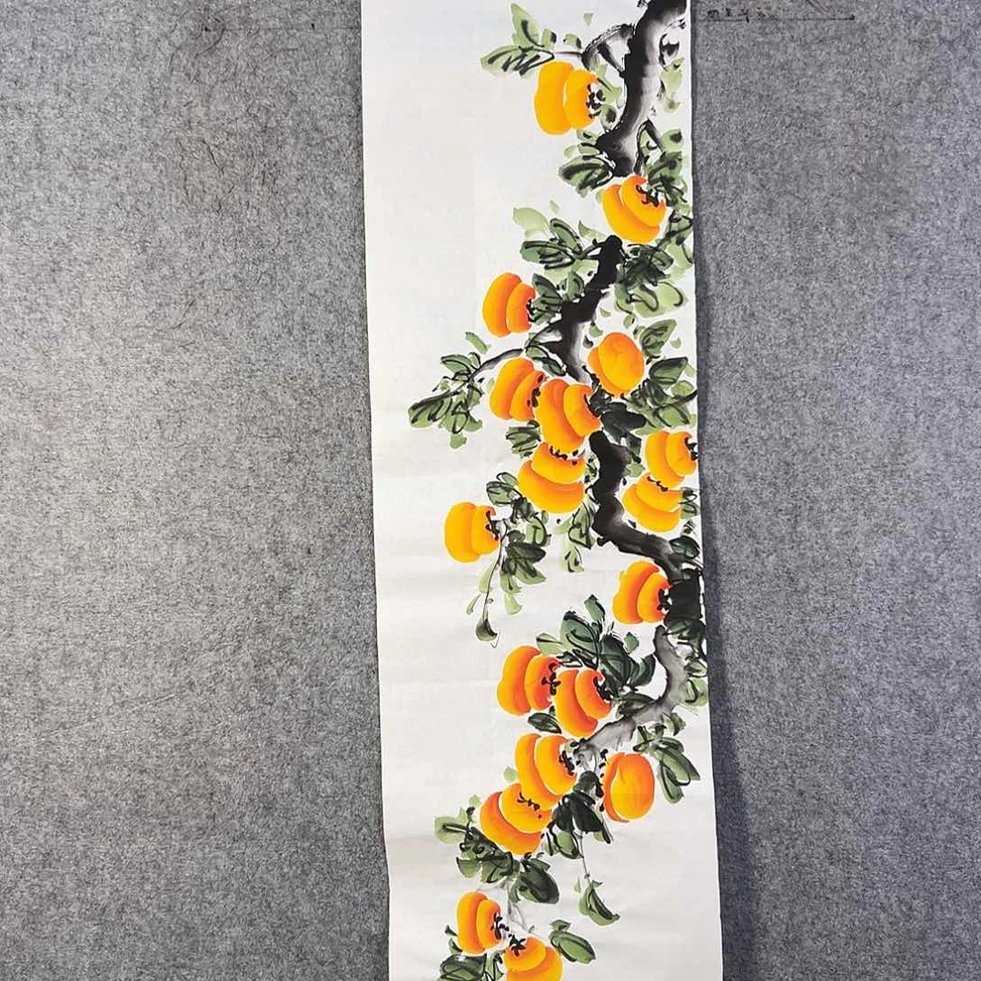 国画105 花鸟和蝴蝶都在等待它飞