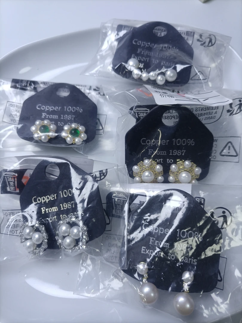 W001～W040天然淡水珍珠耳饰