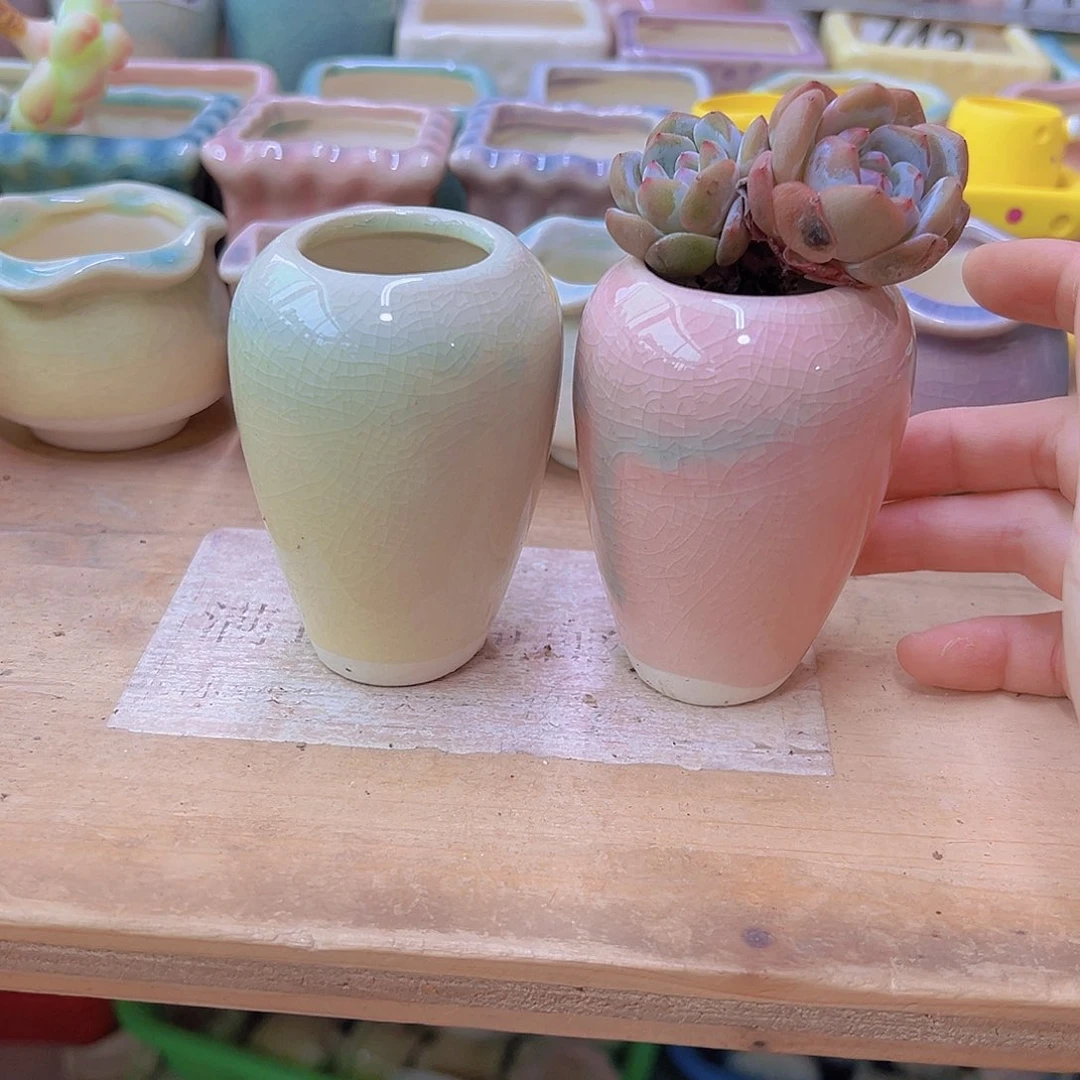 陶瓷花盆当场满12包邮