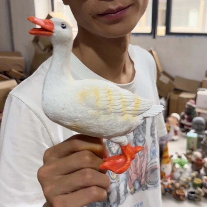 摆件样品样品样品白站鸭