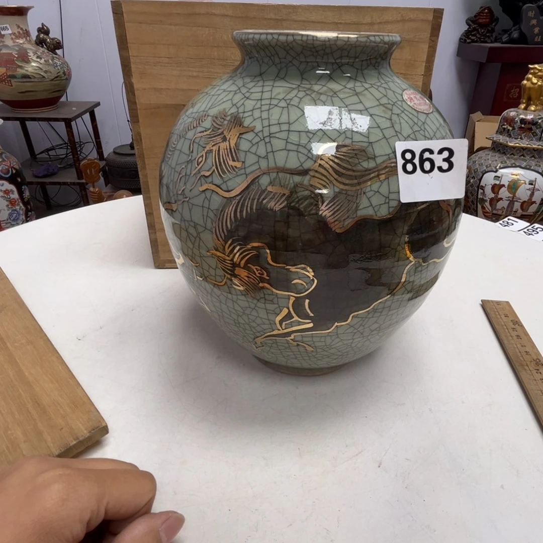 瓷片摆件工艺品瓷器摆件777