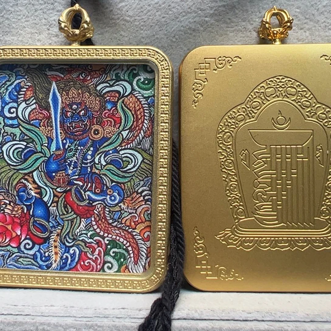 吊坠才*单面不动➕黑金绳