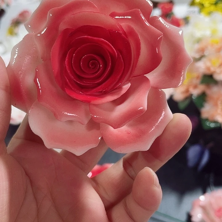 瓷片纯陶瓷手工捏花