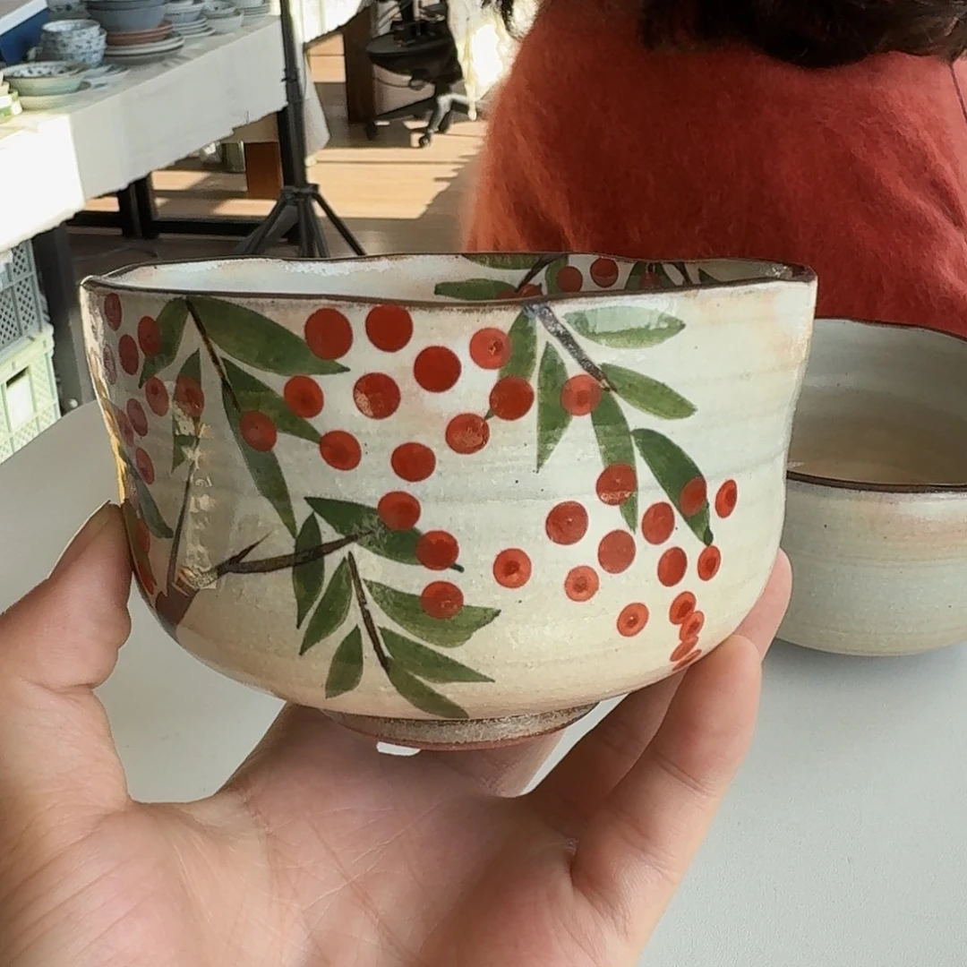 瓷片清水烧森俊山10.5厘米