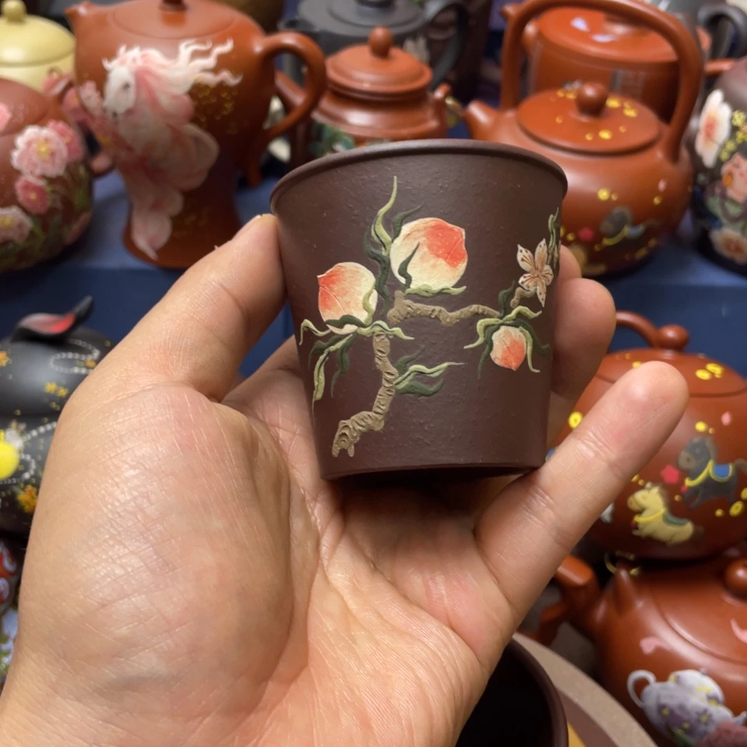 紫砂茶杯紫砂主人杯100cc