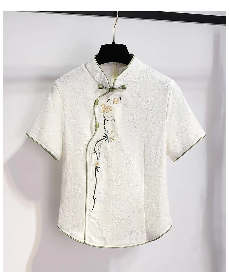 【银开百货】C83613显瘦短款时尚夏季复古中国风新中式裙子