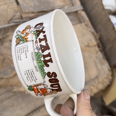 瓷片国营厂库存微瑕12厘米