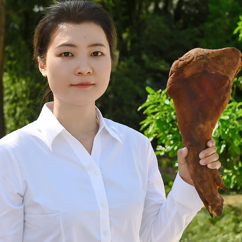 代卖农家纯粮食喂养土猪 腊猪脚 直播现称重量（砍块请联系客服）