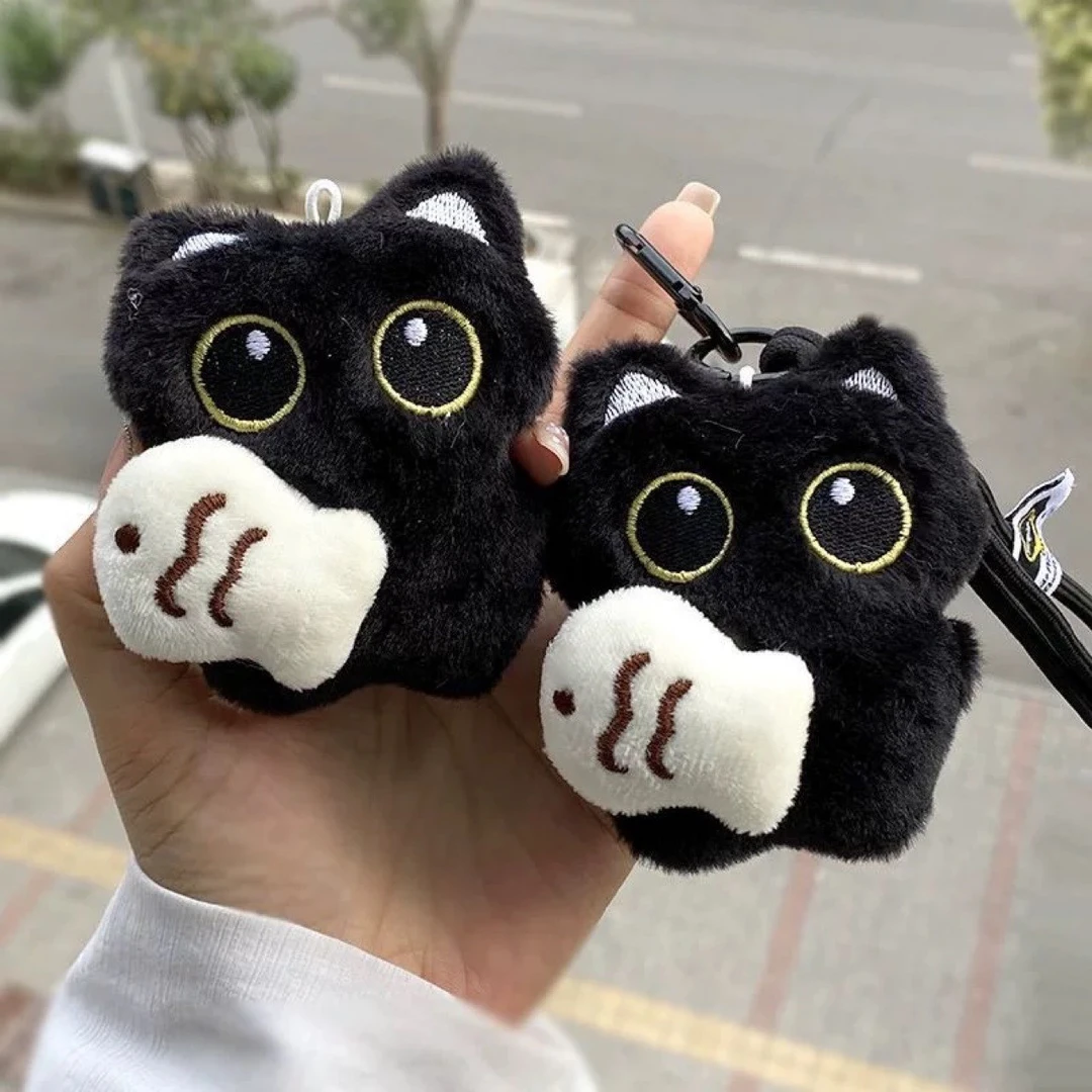 【小新】罗小黑猫咪包包挂件配饰可爱书包毛绒公仔玩偶钥匙扣挂件