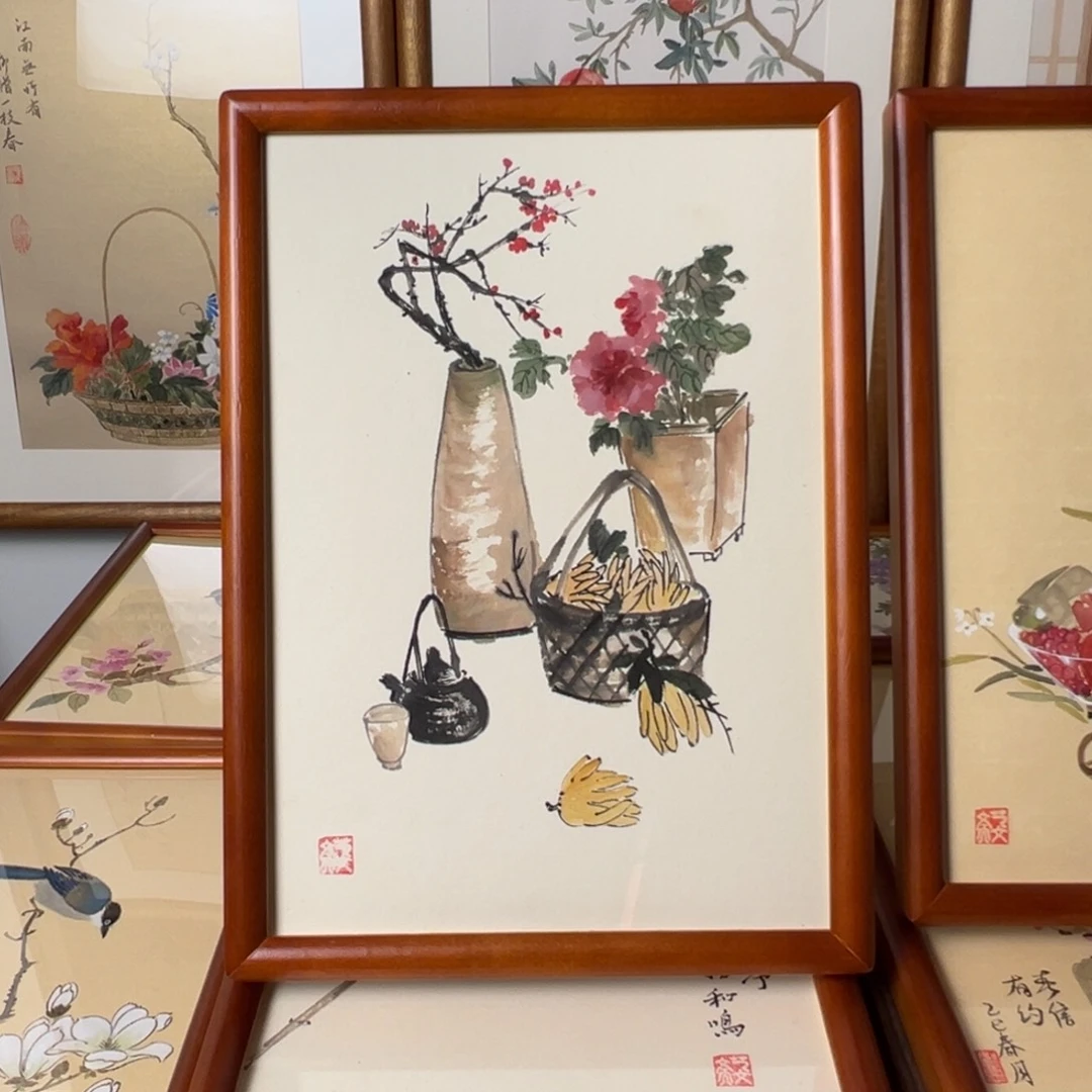 纸本手绘国画作品定制