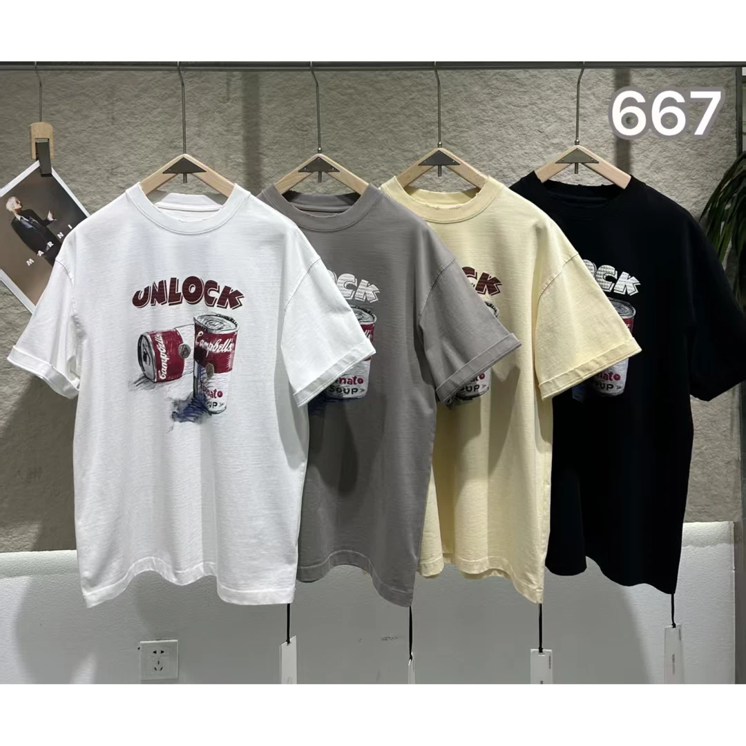 667男士休闲印花T恤