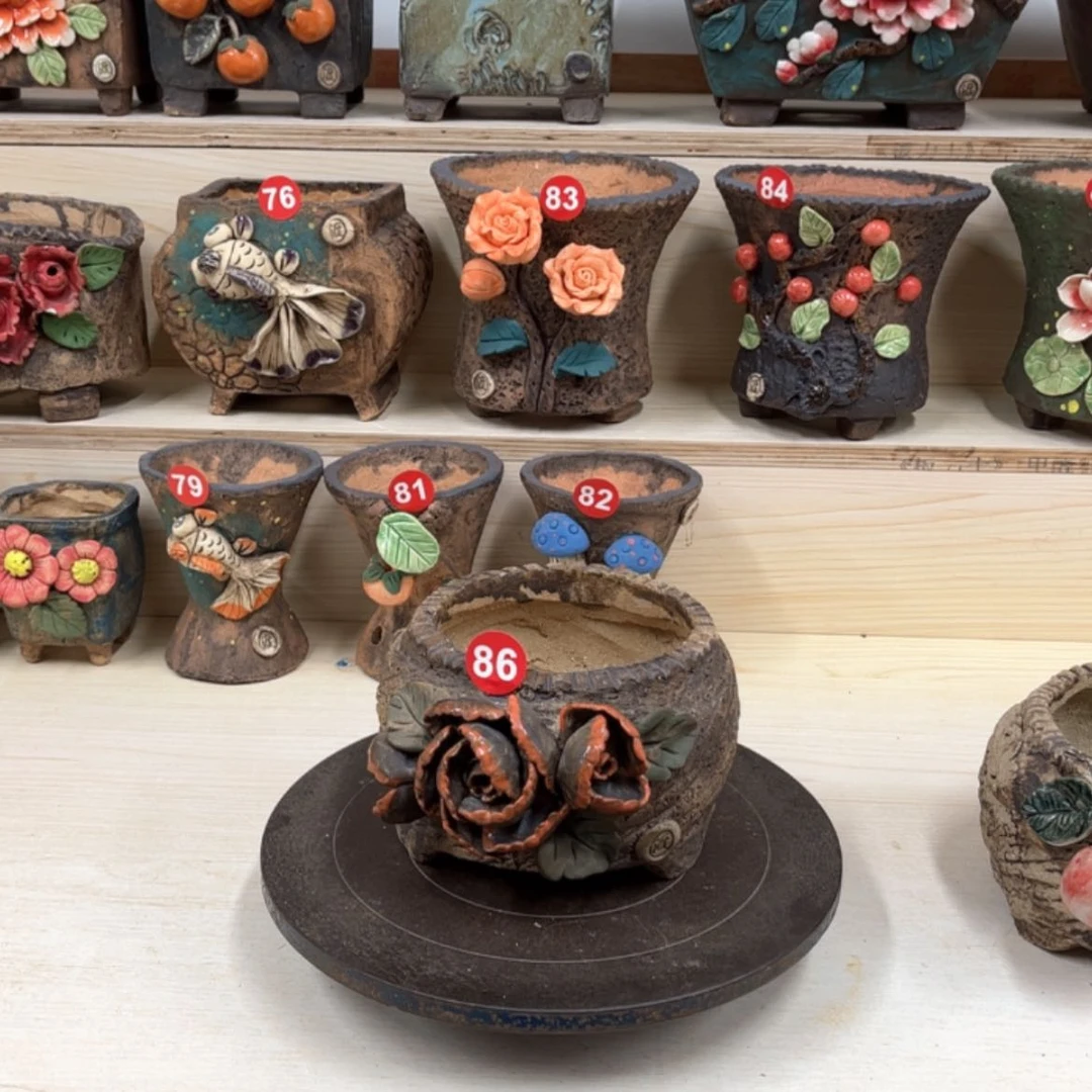 【闪购商品】紫砂花盆 8 6内口11.5外高11