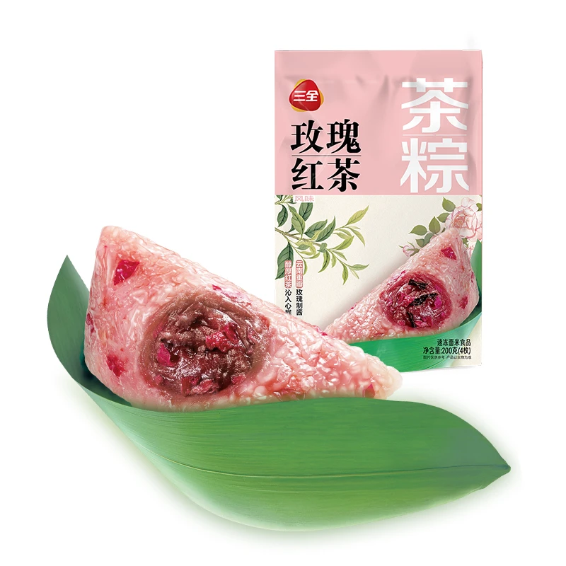 【MIni小粽】三全玫瑰红茶茶粽200g/袋粽子同城送