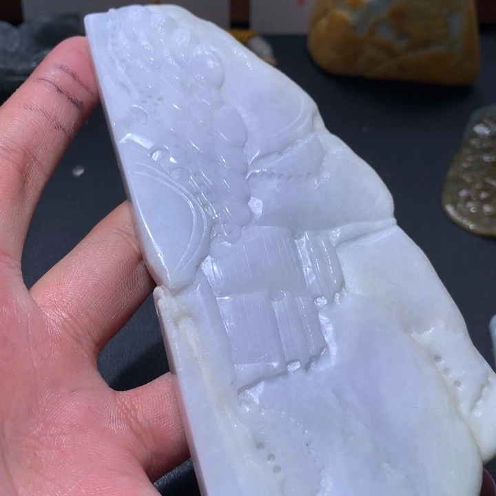 翡翠未镶嵌颈饰保真天然a货翡翠